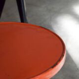 Xavier Pauchard - Two round Tholix metal bistro tables 1960