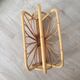 Vintage rattan magazine holder