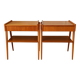 Pair of teak bedside tables, Carlström Möbelfabrik, Sweden 1960
