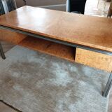 Large desk in burlwood