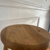 High pine stool with chalet style