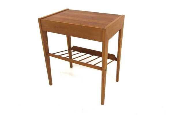 Table de chevet scandinave en teck, Suède, 1960