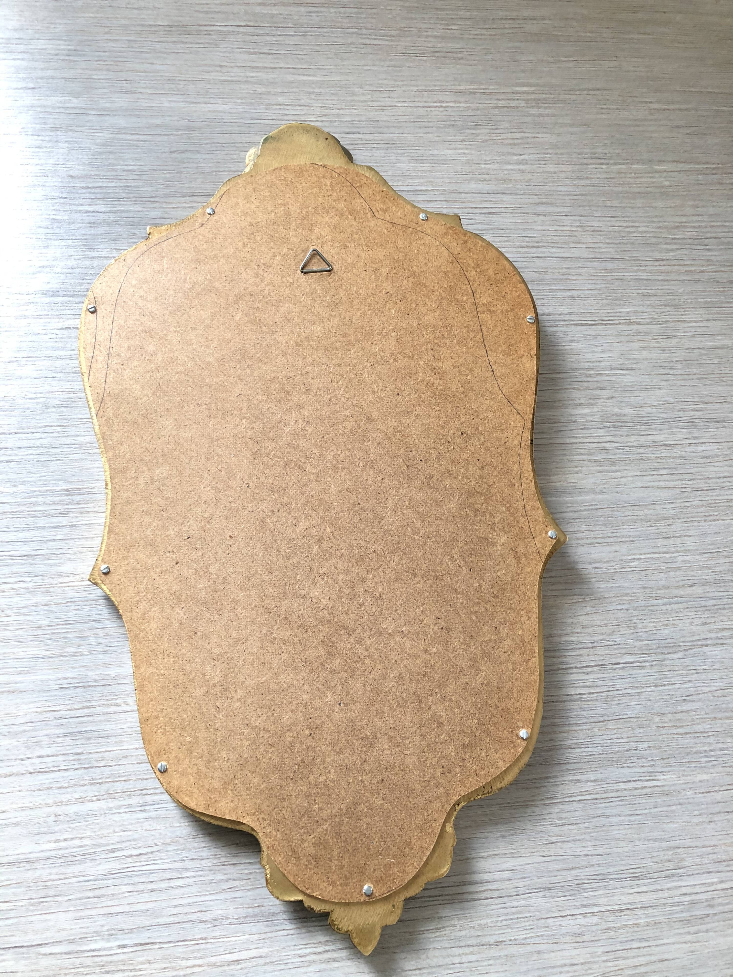 Miroir doré esprit baroque