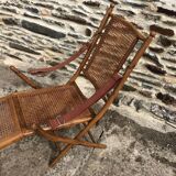 Wooden deckchair