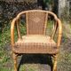 Adult chair wicker and bamboo