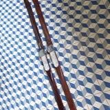 Pair of vintage wooden skis