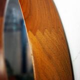 Teak Wall Mirror by Uno and Osten Kristiansson for Luxus Vittsjö Sweden