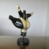 Sculpture "DEESSE" in the style of Niki de Saint Phalle, papier-mâché 1990