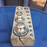 Old brass measuring weight