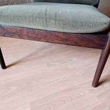 Pair of Danish Grete Jalk armchairs model Poul Jeppesen 56 in rosewood Denmark.