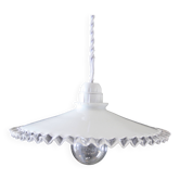 Suspension en opaline dentelée