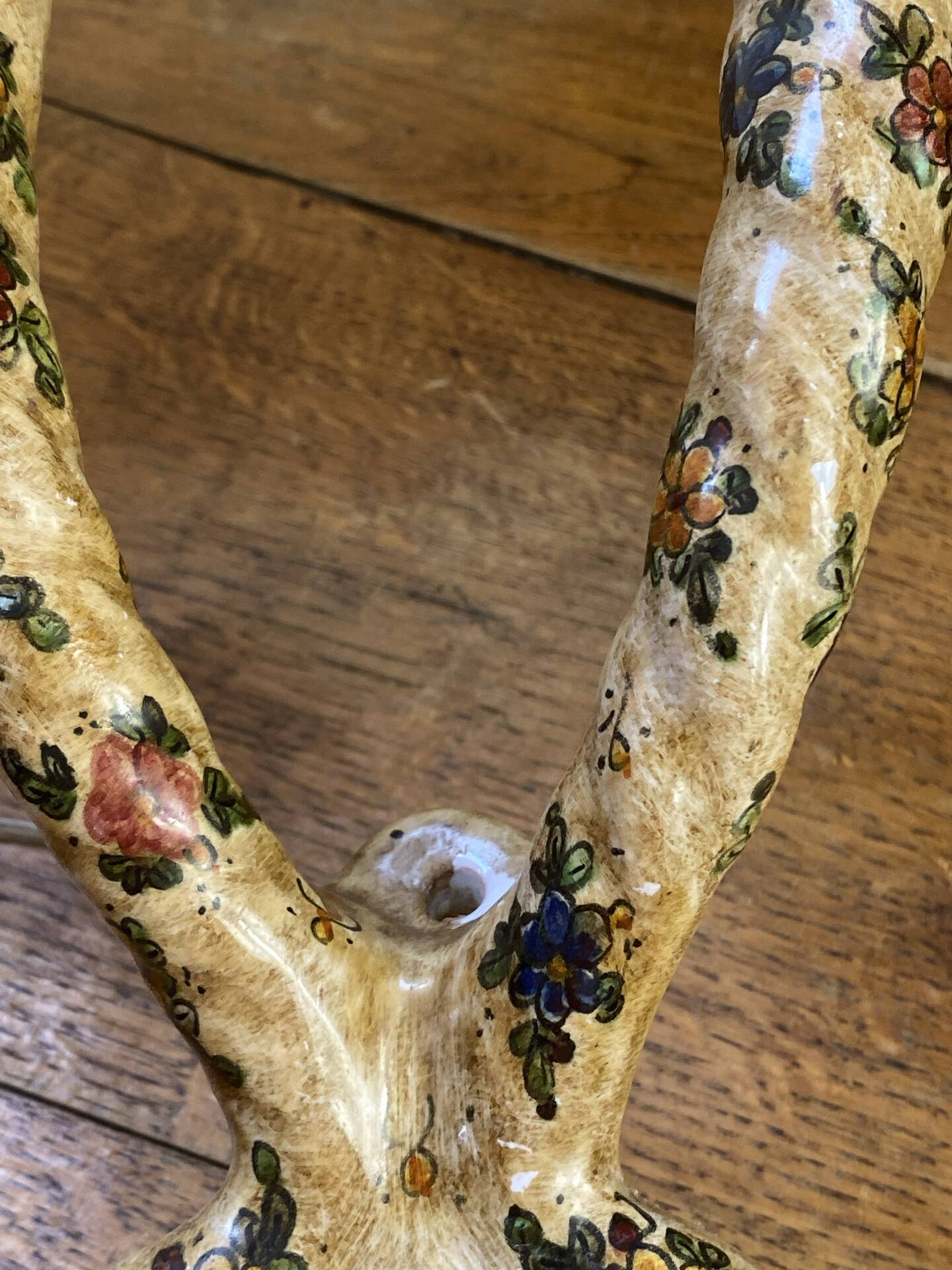 Italian ceramic wall lamp