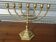 Golden brass chandelier from Israel