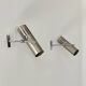 Pair of vintage wall sconces by Alain Richard, metal and aluminium, France.
