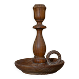 Wooden candlestick