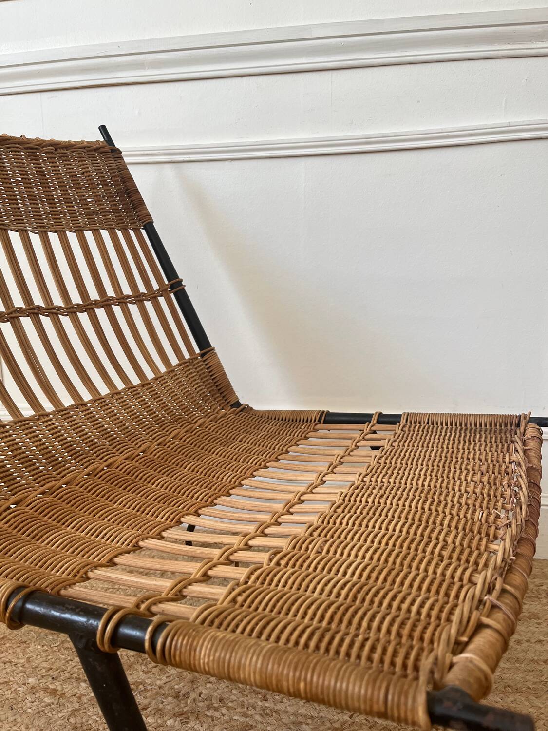 Raoul Guys Airborne rattan and metal armchair