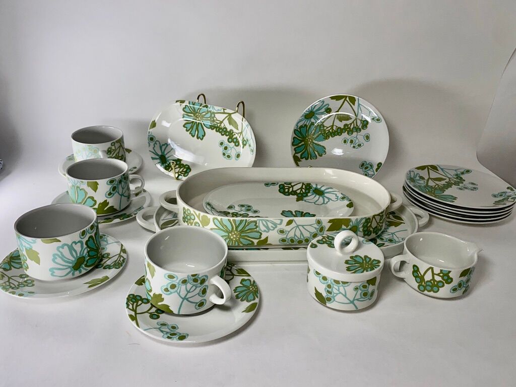 Service Villeroy Boch "Scarlett" design Christine Reuter 1970
