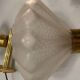 Murano Glass Brass Sconces Set of 3 1950’s