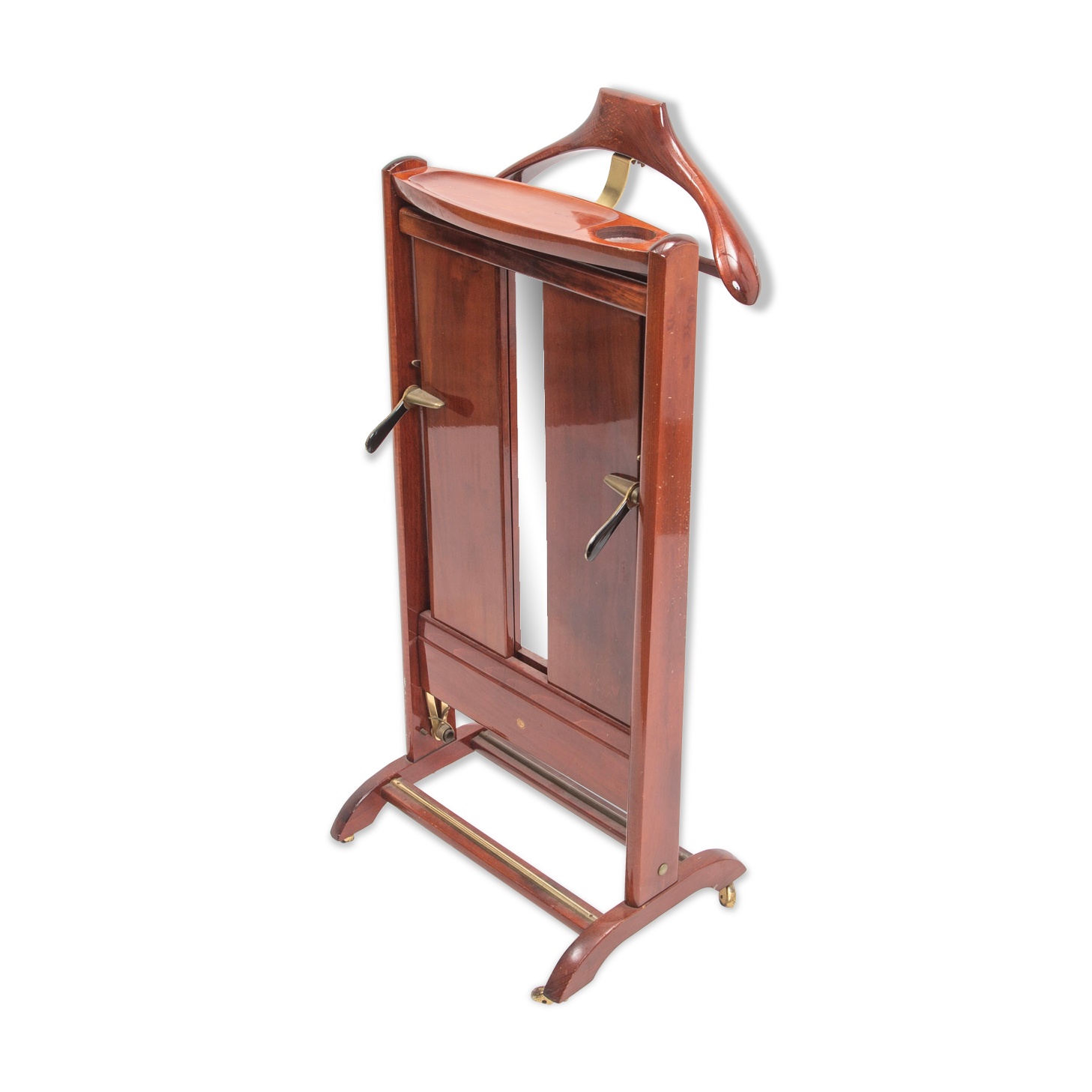 Italian valet Fratelli Reguitti in mahogany wood