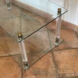 Roche Bobois coffee table. 1970. Lucite and glass.