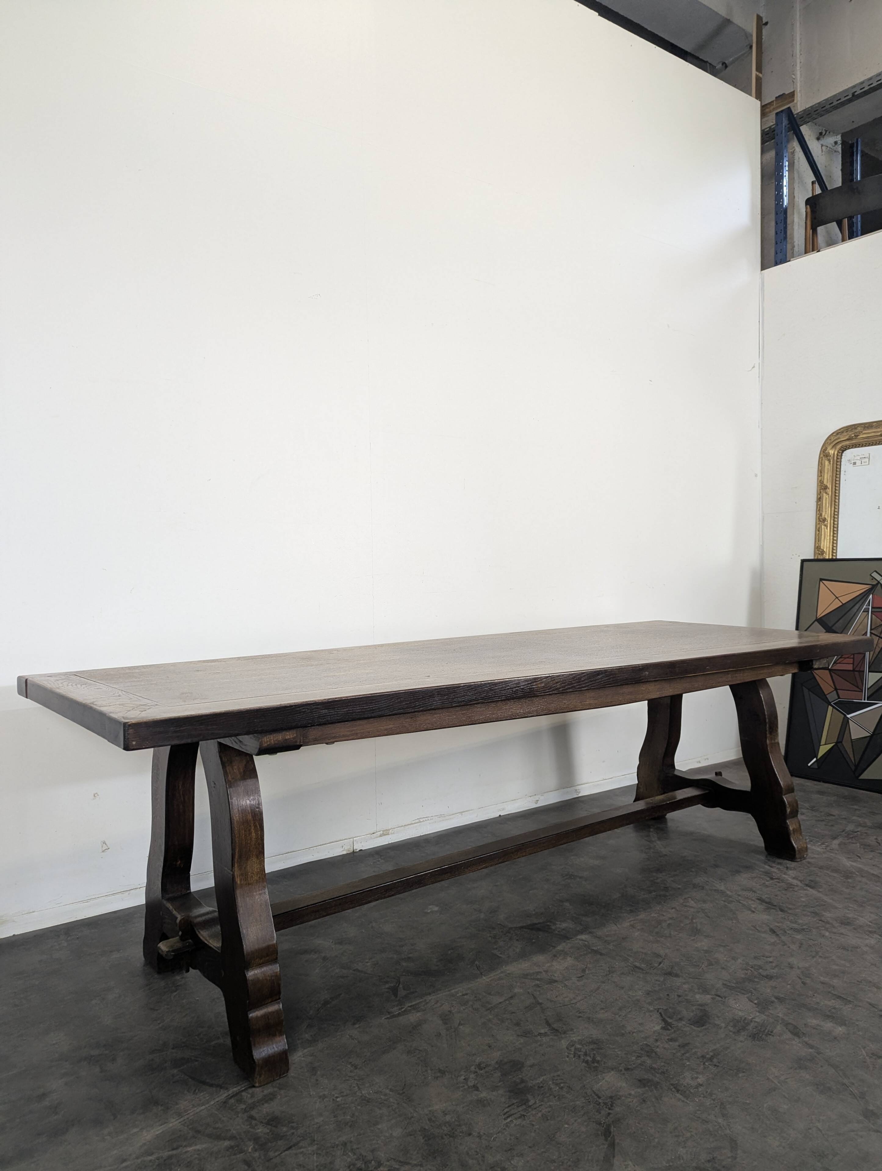 Solid oak Spanish table