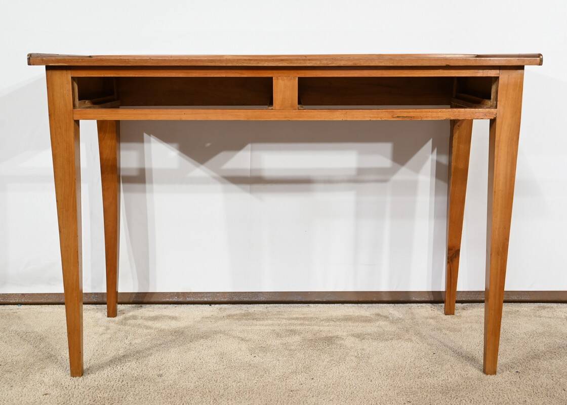 Desk Table in Ash, Mahogany and Cherry, Directoire Style – Mid-19th Century