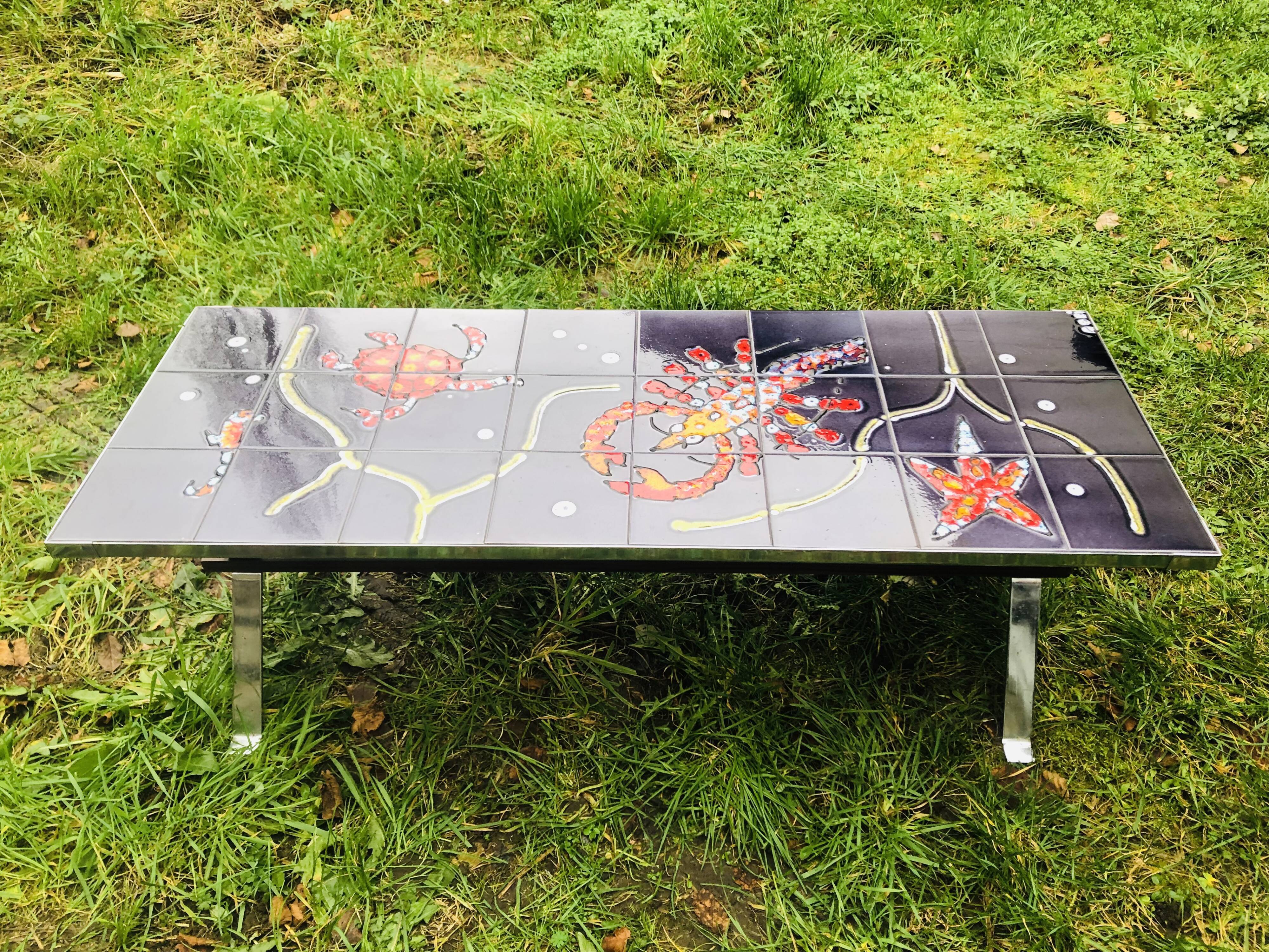 Coffee table Ceramic Adri 70s