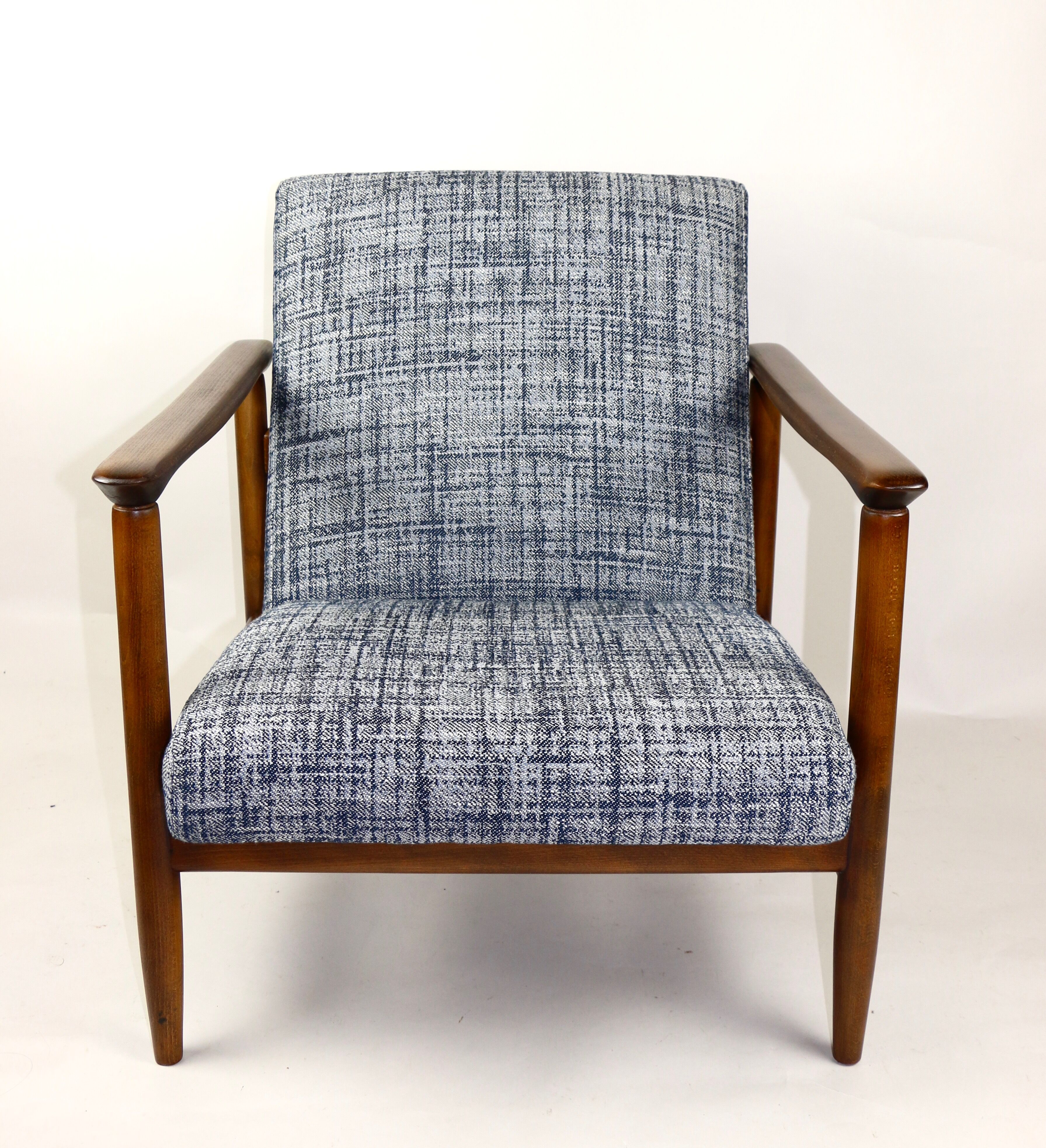 Fauteuil bleu par Edmund Homa, années 1970
