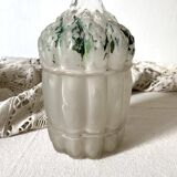 Carafe ancienne asperge Legras fin XIXe
