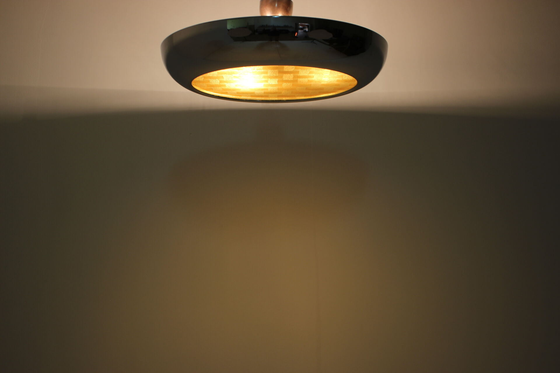 Bauhaus ufo pendant by josef hurka for napako, 1940's