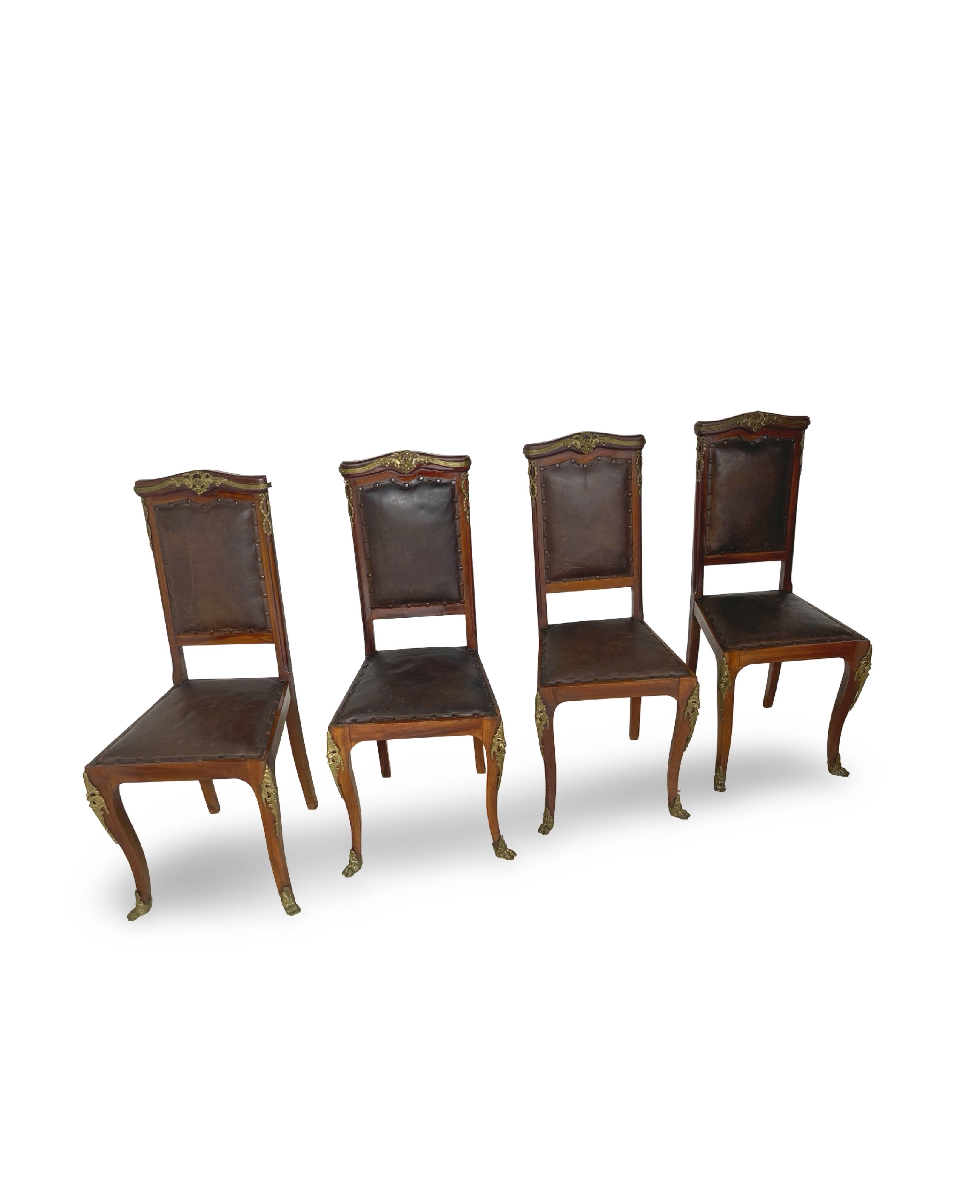 Italian art deco dining chairs 1920s