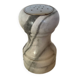Salière en marbre blanc gris