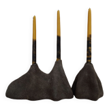 Stoneware candle holders