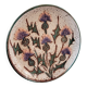 Large "Thistle" ceramic plate from Vallauris