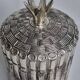 Mauro Manetti silver-plated metal ice bucket with bamboo decoration, Italy, 1970s