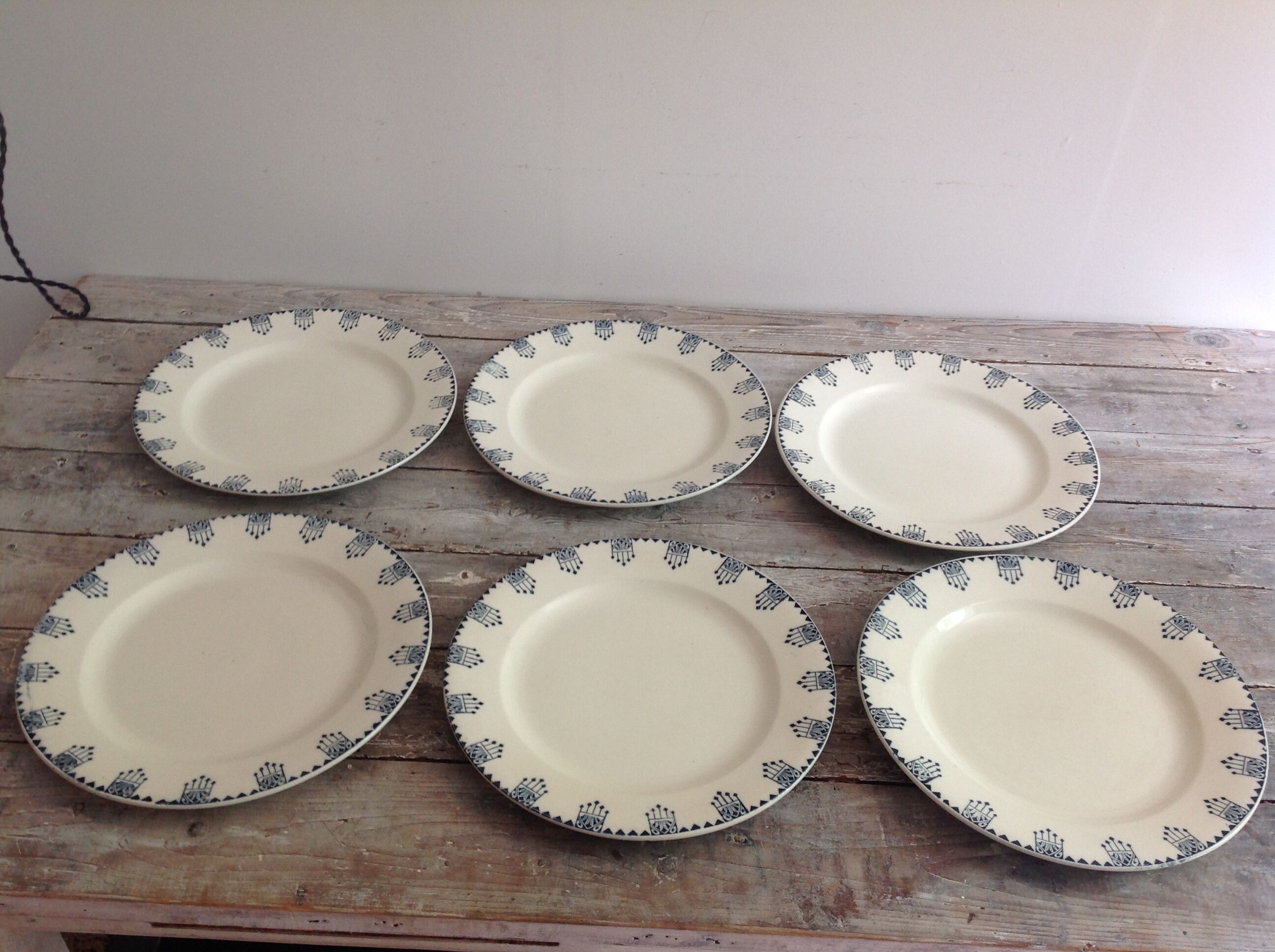 Série de 6 assiettes plates Terre de Fer