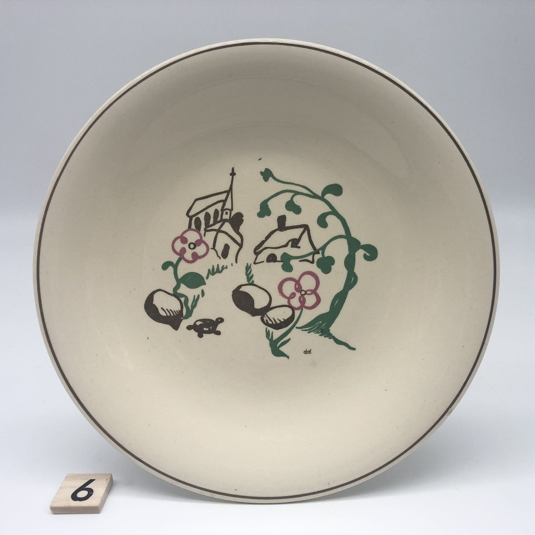 Series of 6 mismatched dessert plates (Salins/Royal Doulton)