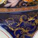 Porcelain lamp of bayeux floral decoration nineteenth with lampshade