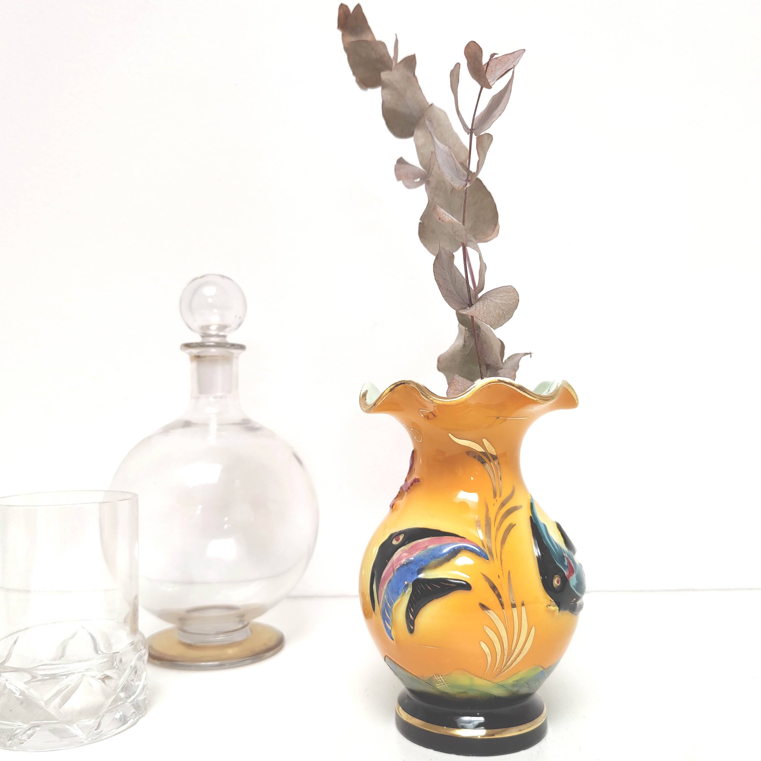 Ceramic vase Monaco workshop Cerdazur seabed