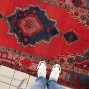 Antique 1920s Persian Malayer rug 127cm x 220cm - 1C1252