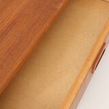 Wall shelf, Scandinavian teak wall bedside table, 1960