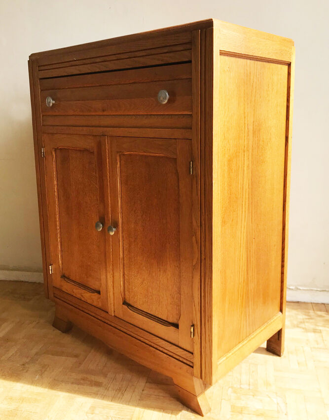 Buffet parisien des années 1940 / 1950 - chêne clair