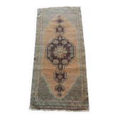 Tapis de couloir turc vintage 48x103 cm