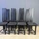 Vintage postmodern dining chairs set of 8, 1980s