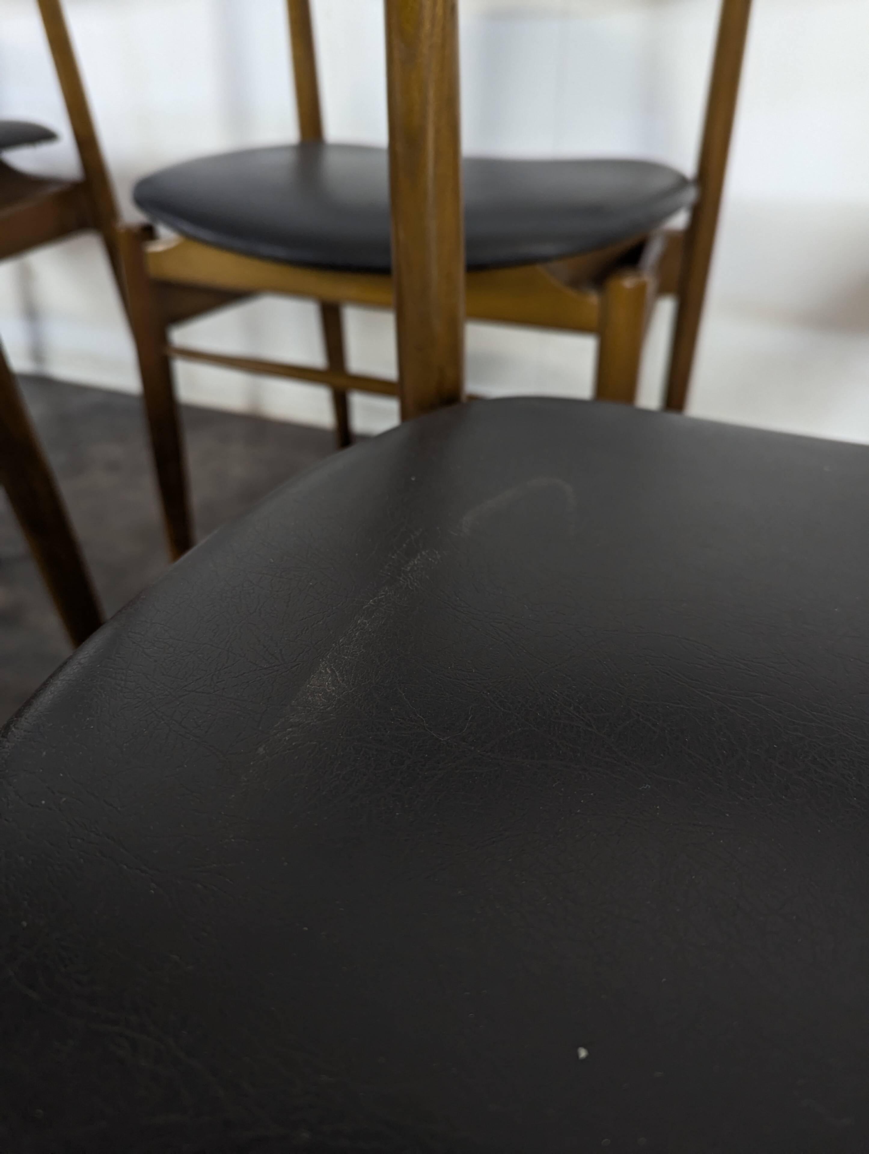 Set of 6 Scandinavian teak chairs