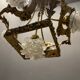 Italian liberty gold gilded chandelier