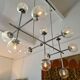 Large chrome hanging Kinkeldey 70s