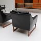 Pair of leather armchairs by Rudolf Bernd Glatzel for Kill International 1960