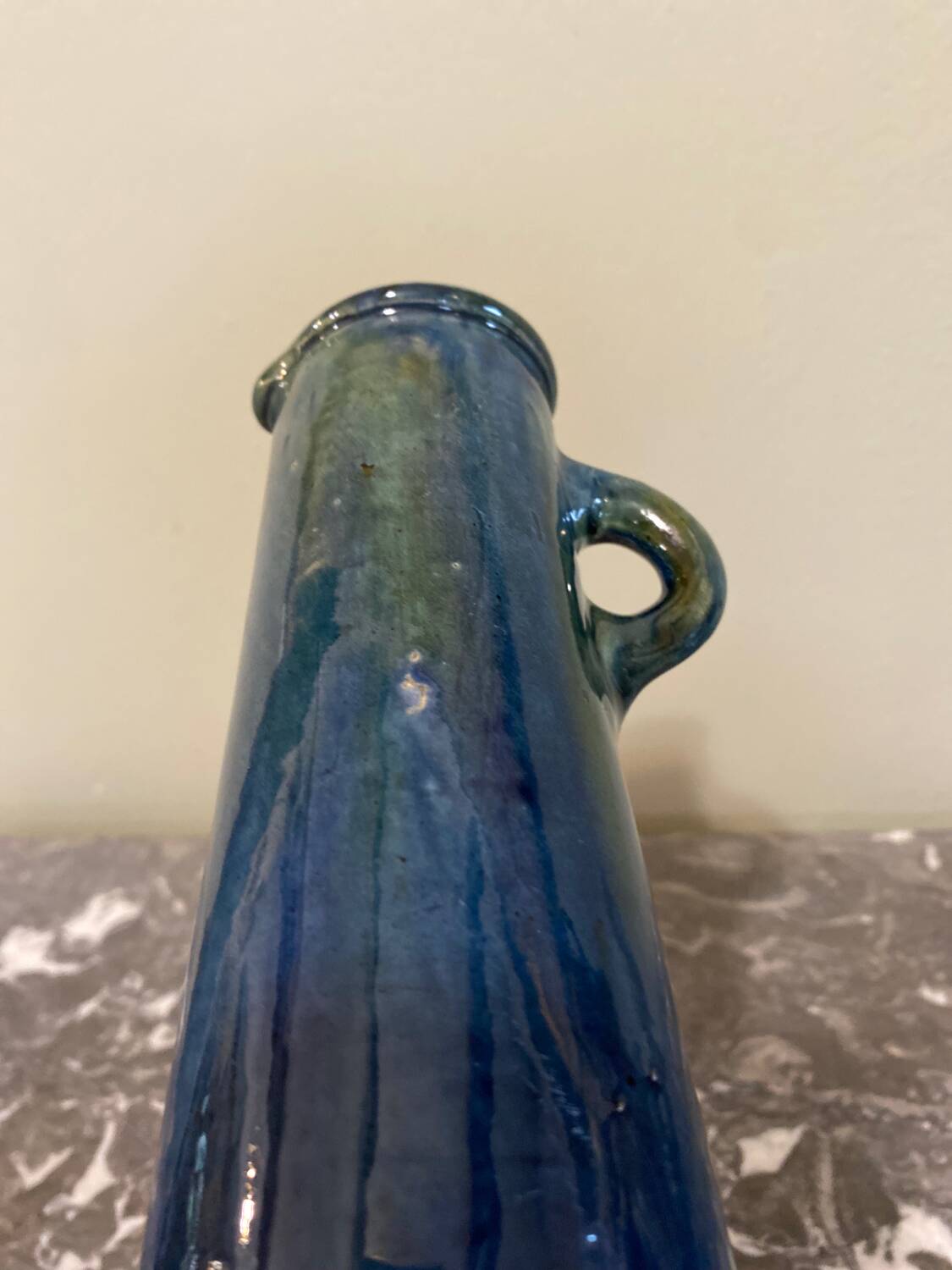 Glazed stoneware vase