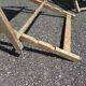 Pair of sun loungers with vintage blue blue stripes